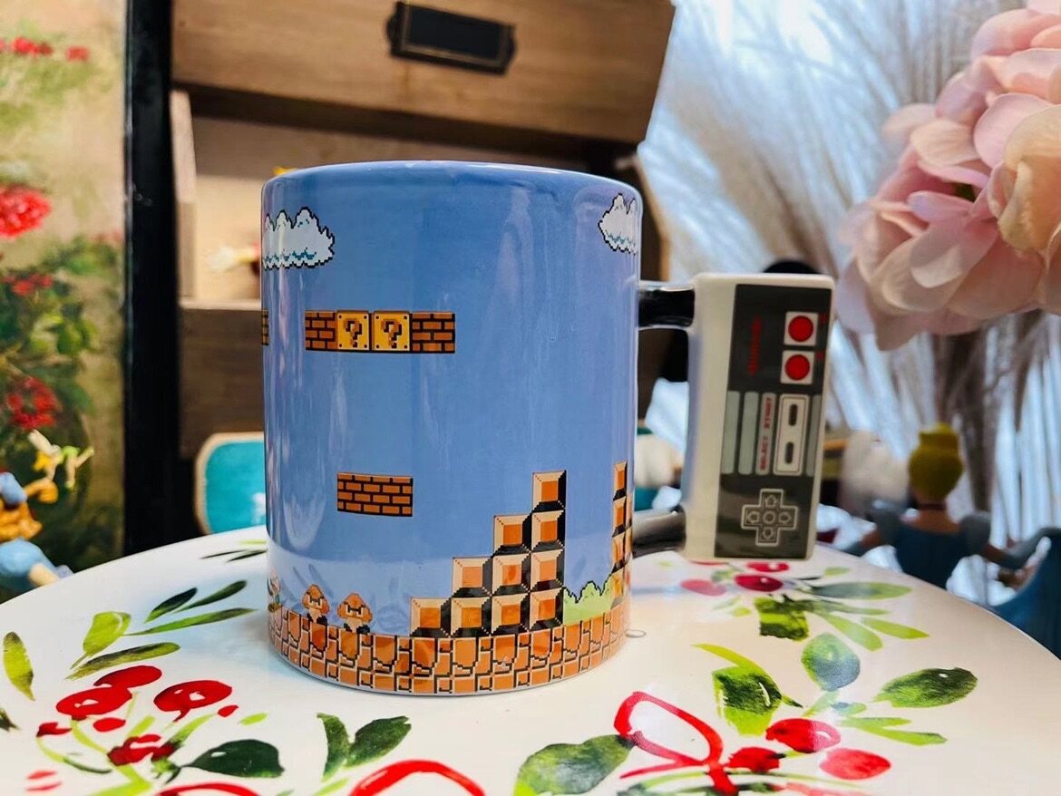 Super Mary Supremario Mario Mario Marc Cup Foreign Trade Cartoon Ceramic Cup Mark Cup