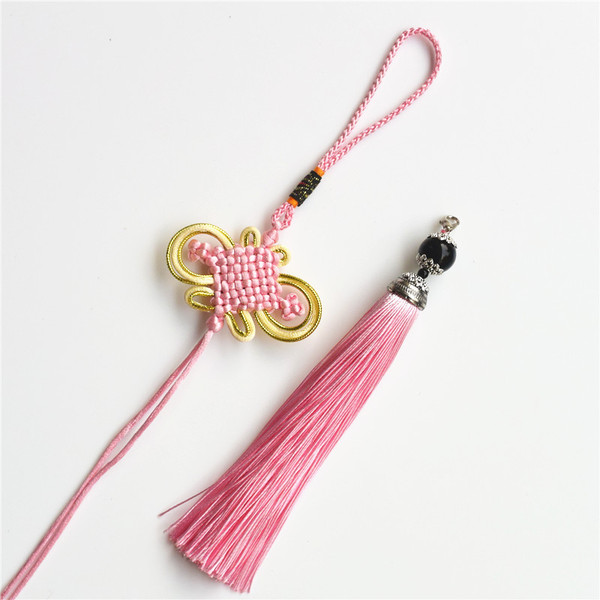 DIY Chinese Knot Rich Knot Pendant Car Hanging Home Ancient Costume Accessories Chinese Knot Tassel Fringe Wire Material