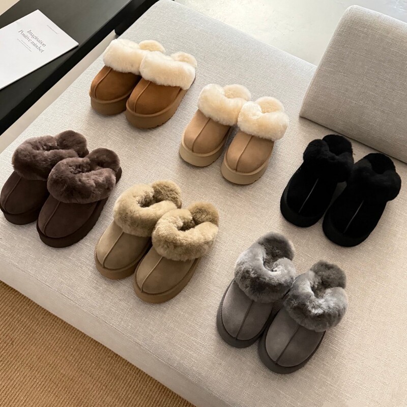 Henan Sangpo Snow Boots 2026 Model New Wool Slippers for Women Classic Star Slippers Home Closed-Toe Slippers Henan Sangpo Snow Boots 2026 Model New Wool Slippers for Women Classic Star Slippers Home Closed-Toe Slippers