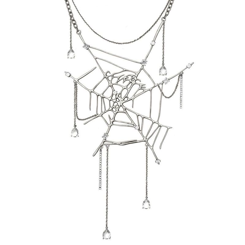 Glowcharm's Popular Dripping Spider Web Necklace Glowcharm's Popular Dripping Spider Web Necklace