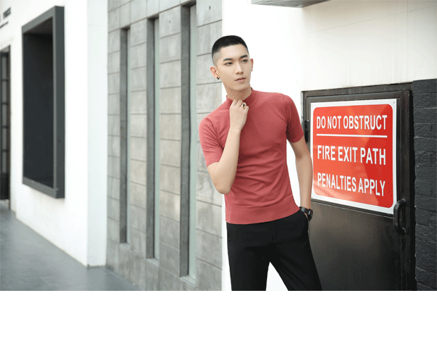 Horizon nam 17ss rắn nửa cao cổ áo đáy áo Slim hoang dã áo len mùa thu áo len 8 màu sắc