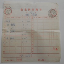 Shanghai International Stamp 96 1 18 Postal Service 1310 B Send and Receipt Express Mailing Waybill Chengdu Terminal Stamp Transit Double Stamp Clear