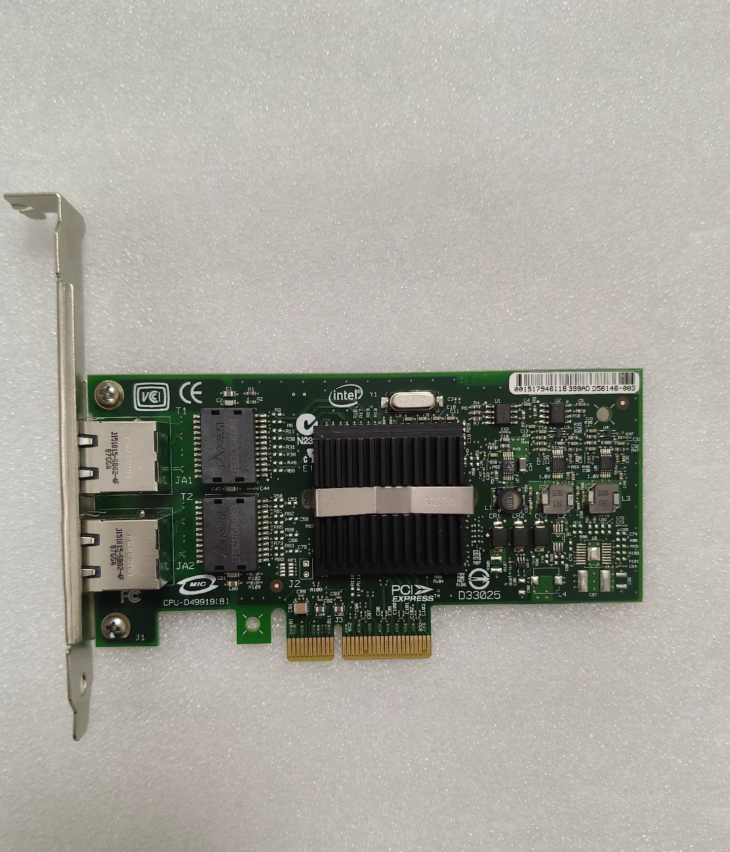 Intel英特尔  9402PT双口千兆网卡 82571芯片二手原装拆机