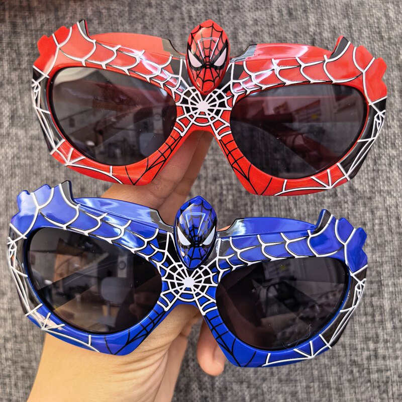 New Children's Glasses Spider-Man Cartoon Cool and Handsome Sunglasses Sun Protection Photo Styling Glasses