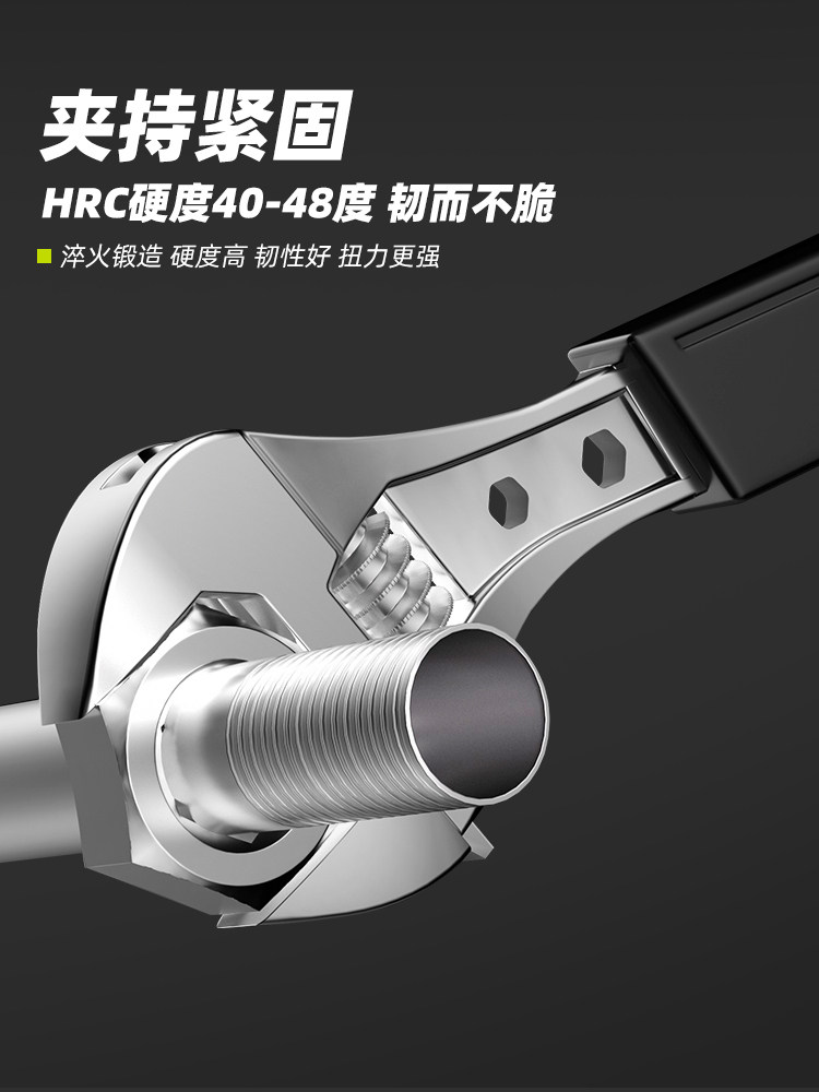 Adjustable Wrench, Bathroom Adjustable Wrench, Large Opening Wrench, Multi-Purpose Wrench Set, Narrow Space Wrench