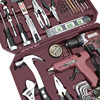 Red Tool Box Set Home Hardware Kit Small Household Daily Maintenance Repair
