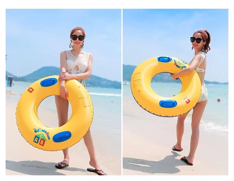 Thiết bị hai lớp nước trong chiếc vòng lớn cao su cho trẻ em bơi cao su dày chuyên nghiệp lướt phao cứu sinh phao tay intex