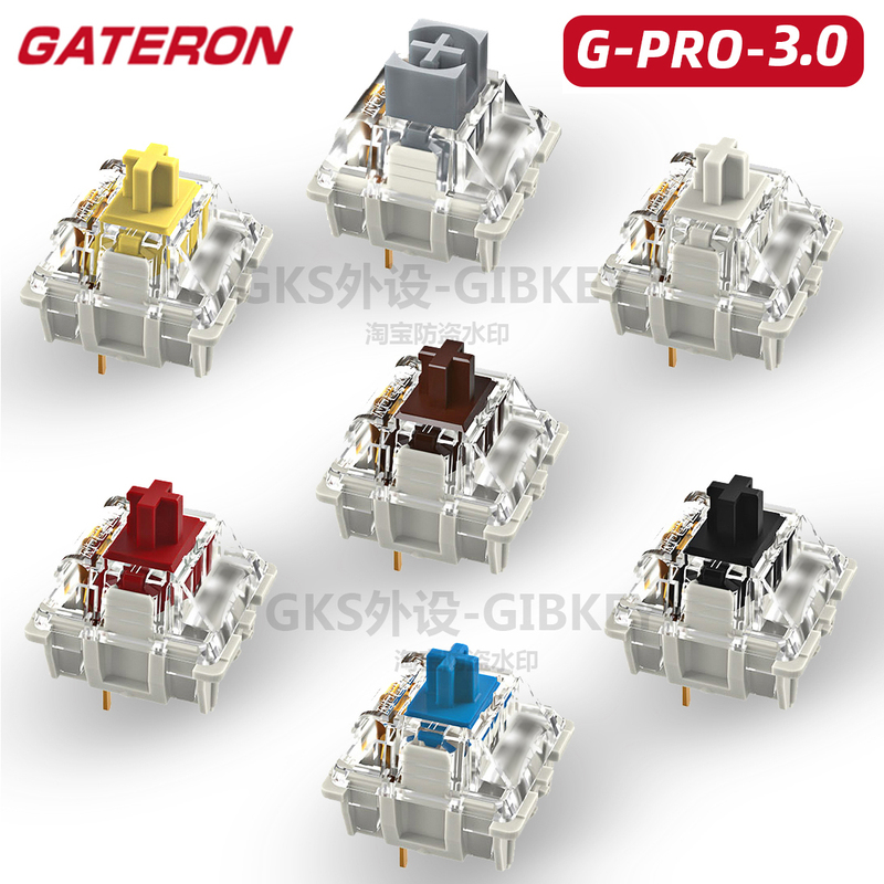 Gateron g Silver g White g Yellow Pro 3.0 Yellow Red Black Tea Switch Factory Customized Mechanical Keyboard Switches