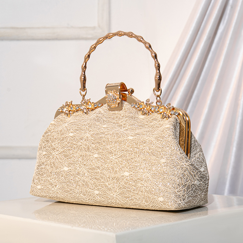 New Style Cheongsam Bag, Elegant Women's Bag, Mother-In-Law's Wedding Banquet Handbag, Bride's Bag, Handbag, Shoulder Bag, Crossbody Evening Bag