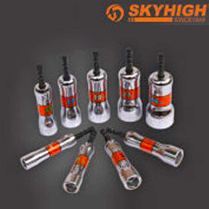 Aoxin Japan Technology Cold Heading Hexagon Sleeve Lengthened Steel Pipe Frame Sleeve Color Shed Steel Steeldriver Special