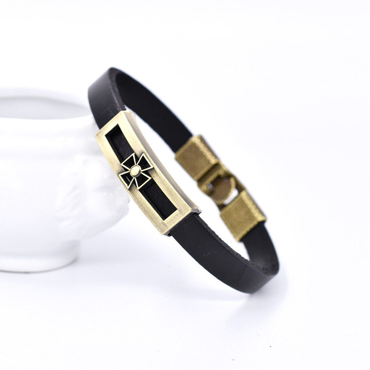 European and American popular zinc alloy flat leather hands