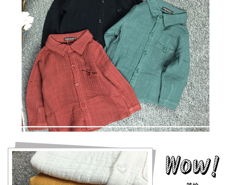 Chemise enfant à manche longue - Ref 2083653 Image 10