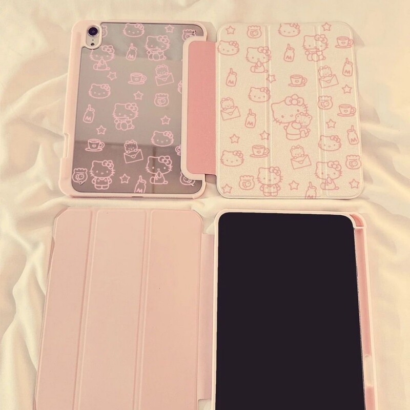 New Mirror Pink Cat Tablet Protective Case Suitable for Ipad2022 Protective Shell 11inch Tablet 70% off Style Air4/Air5 6