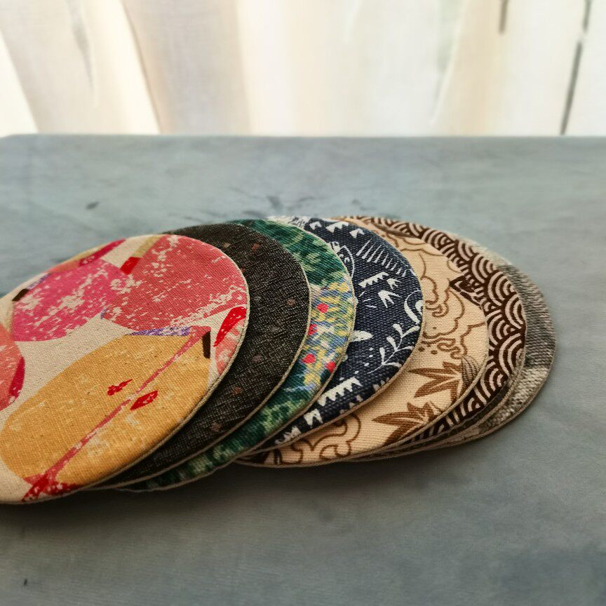 Snow Chill Original Nordic Tea Daub Cotton Hemp Thickened Cloth Art Thermal Insulation Cup Mat-Taobao