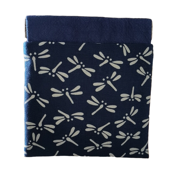 一件包邮 雪寒原创 复古日式手工棉麻布艺弹片口红包创意零钱包