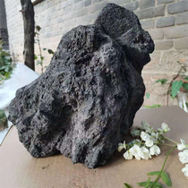 Black volcanic stone model room interior soft decoration hotel front desk partition large piece 10-20 cm gray basalt