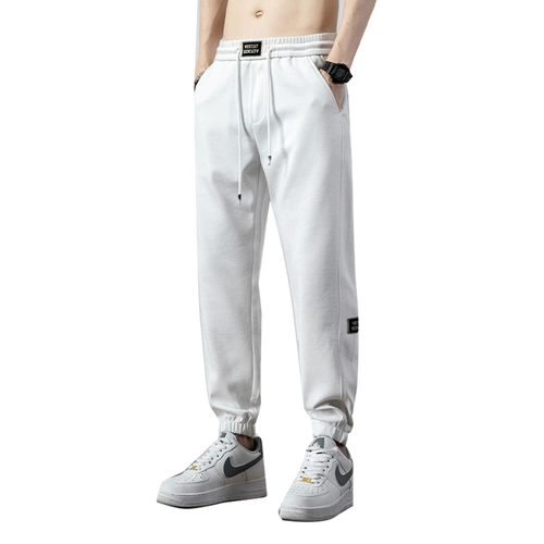 Летние мужские универсальные легкие и тонкие дышащие спортивные штаны, свободный крой