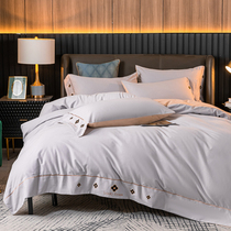 Naked sleep class A Xinjiang long-staple cotton four-piece cotton 60 cotton cotton grinding tribute satin thick winter warm bedding