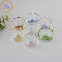 High-grade artificial crystal water supply Cup seven precious stone crystal glass for Cup eight bowl holy water cup for lamp for Buddha Cup