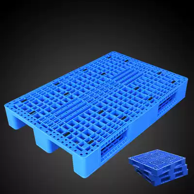 Plastic pallet stacker plastic grid Sichuan-shaped flat field-shaped nine-foot card board supermarket cargo warehouse moisture-proof pad