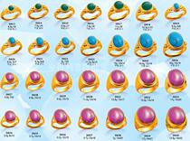 The latest inlay ring guide plaster mold inlaid mens and womens ring silver empty support Hengli gypsum mold