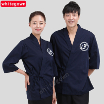 Japanese restaurant clothing Japanese chef clothing men and women sushi clothing seven long sleeve spring and autumn Korean food waiter tooling