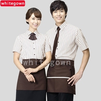 Shirt overalls Short-sleeved shirts for men and women Summer Korean slim uniforms professional Joker shirts custom