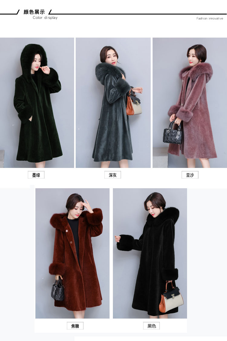 Chống mùa cừu cắt áo khoác nữ đặc biệt giải phóng mặt bằng bán lông một 2018 mới đoạn dài haining lông áo khoác mùa đông áo lông thỏ