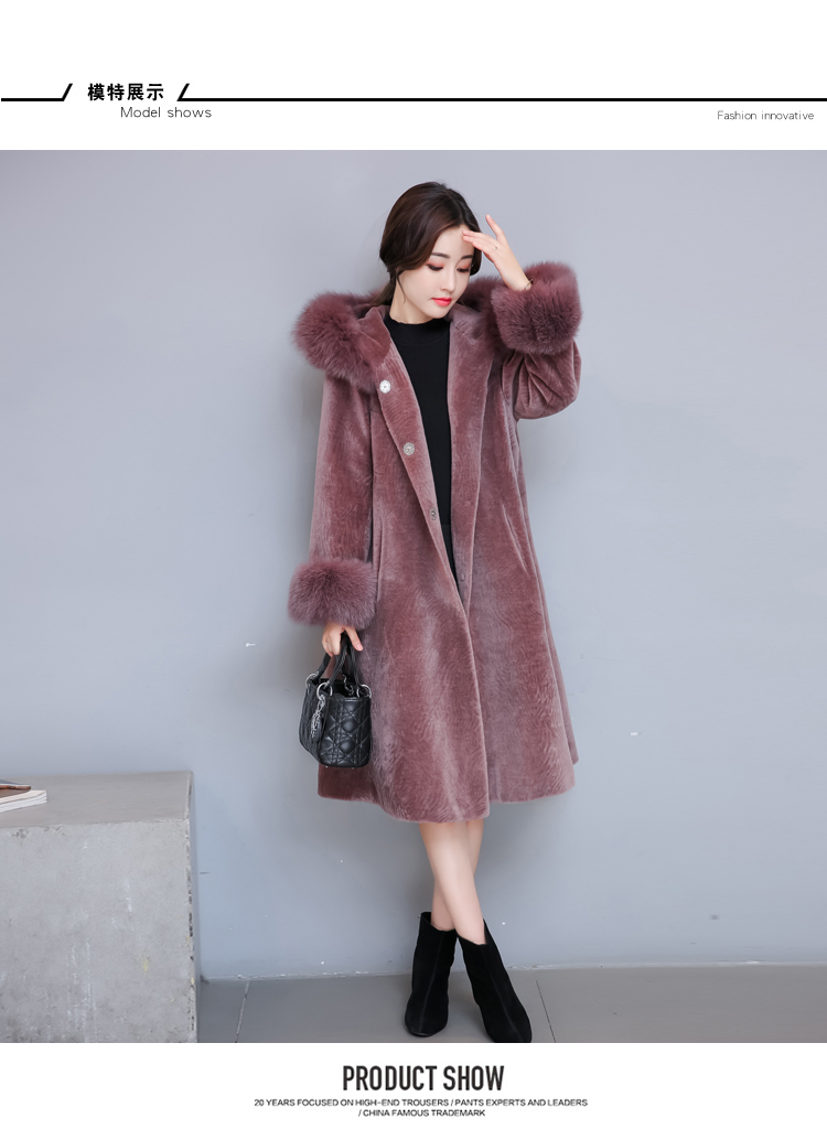 Chống mùa cừu cắt áo khoác nữ đặc biệt giải phóng mặt bằng bán lông một 2018 mới đoạn dài haining lông áo khoác mùa đông áo lông thỏ