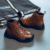 Martens, флисовые зимние демисезонные детские сапоги для мальчиков, 2020 года, подходит для подростков