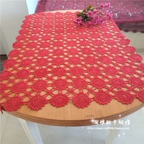 Tao elegant * handmade crochet tablecloth placemat hollow pastoral style multi-color can be customized