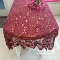 Tao elegant * handmade crochet tablecloth placemat hollow pastoral style multi-color can be customized