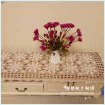 Tao elegant pure handmade crochet hook cotton lace hollow woven table mat coaster coaster tablecloth tablecloth multi-color customized