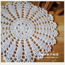 Tao elegant pure handmade crochet hook cotton lace hollow woven table mat coaster coaster tablecloth tablecloth multi-color customized
