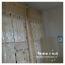 Hand-made crochet cotton lace hollow woven table mat tablecloth tablecloth tablecloth bed curtain multi-color customized