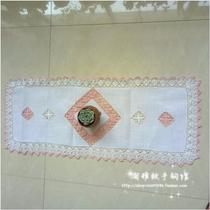 Tao elegant pure handmade crochet crochet cotton thread 10-3 line hollow lace European placematos coaster tablecloth