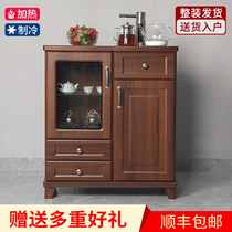 Flute wave Chinese tea bar machine Solid wood automatic Sheung Shui smart water dispenser Vertical household hot and cold European-style tea cabinet