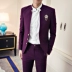 Bạn tình hành động Hàn Quốc Slim Suit Suit Set Hair Stylist Casual Small Suit Wedding Dress Tide đồ vest Suit phù hợp