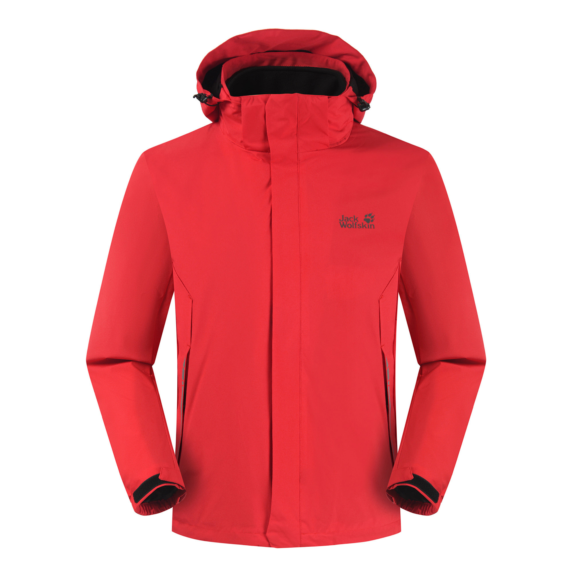 Wolf Claw Outdoor Assault Clothing Lovers male and female Two-style Grip Suede Liner Windproof And Rain Proof Mountaineering Suit Thickened China Red