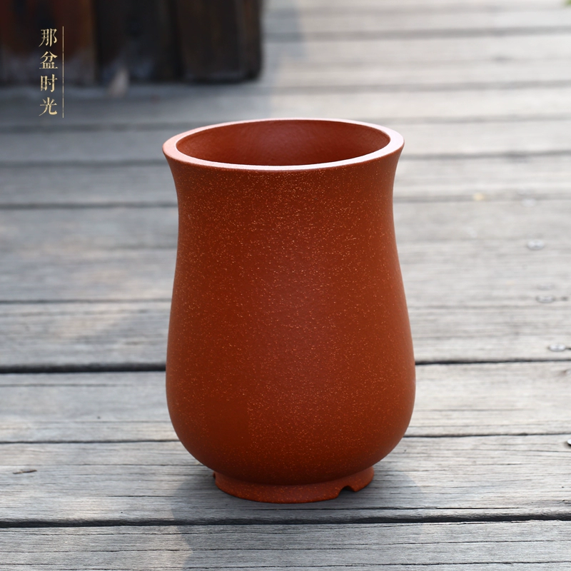 Chậu hoa màu tím cát Bình hoa phong lan Bình cát Zhuni cát đỏ Cát chậu Chunlan cát quặng tím - Vase / Bồn hoa & Kệ