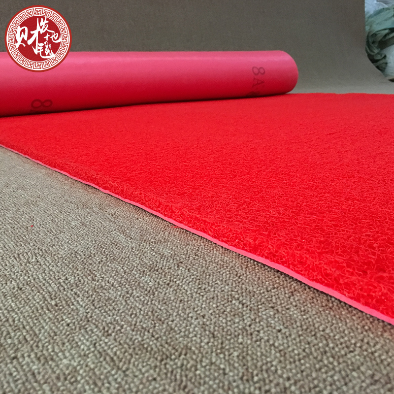 3a nhựa PVC quay mat dày lên thang máy cửa mat khách sạn chào đón không trượt thảm đỏ không thấm nước có thể được cắt