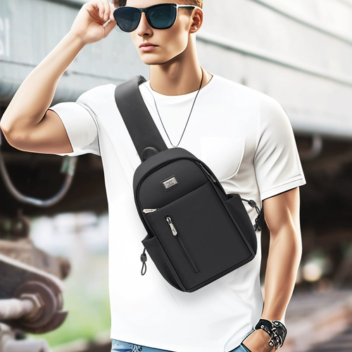 Septwolves, мужская нагрудная сумка, вместительная и большая сумка на одно плечо, трендовый рюкзак для отдыха, коллекция 2023