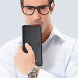 Septwolves, мужской длинный бумажник, кожаная сумка с петлей на руку, маленькая сумка клатч для отдыха, из натуральной кожи, воловья кожа