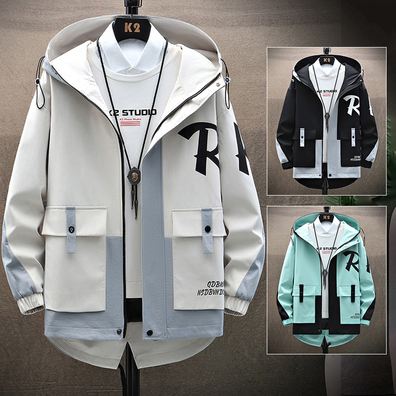 Men's Workwear Jacket Ins Trendy Brand 2022 New Spring and Autumn Casual Stylish Clothing Men's Loose Jacket