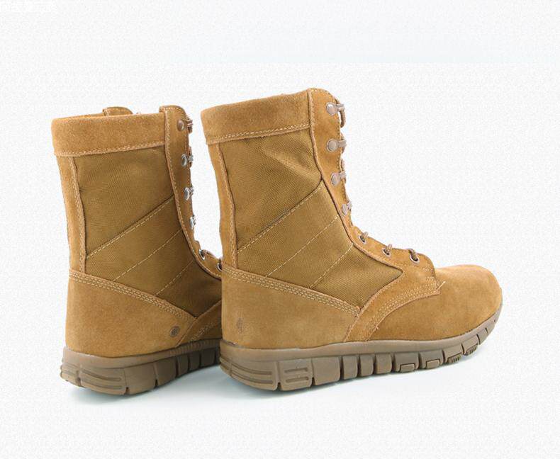 Boots militaires en cuir - amortissement - Ref 1402352 Image 17