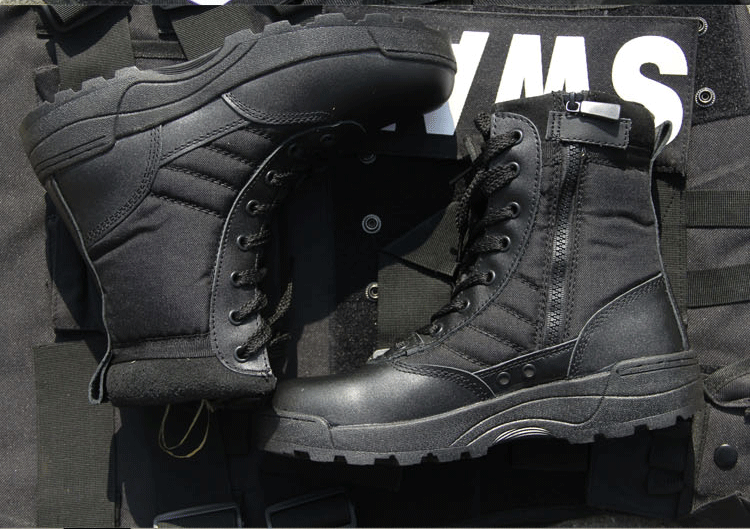 Bottes militaires en cuir - chaud - Ref 1399357 Image 14