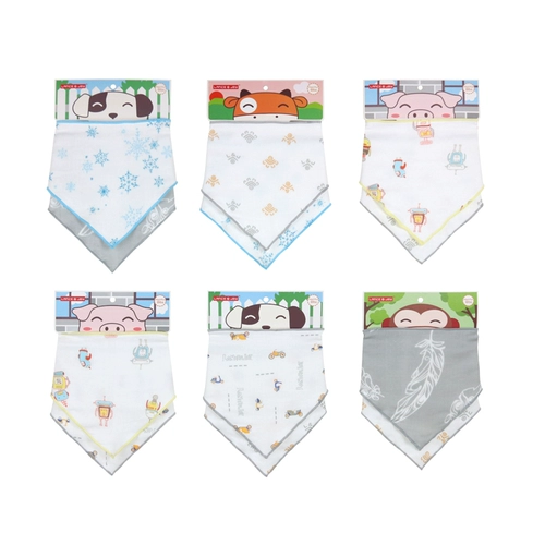 Детский марлевый слюнявчик, шарф, нагрудник