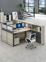 Office Furniture Staff Desk Chair Combination Partition Screen Holder Double Finance Desk Modern Staff High Cabinet Table