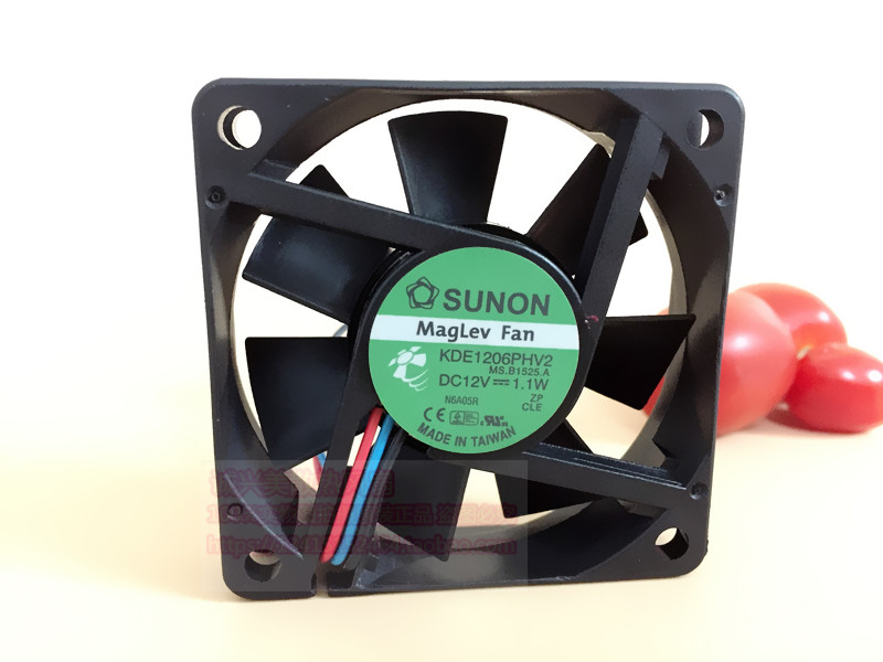 SUNON 6015 12V 1 1W KDE1206PHV2 DC suspended maglev projection monitoring heat dissipation fan