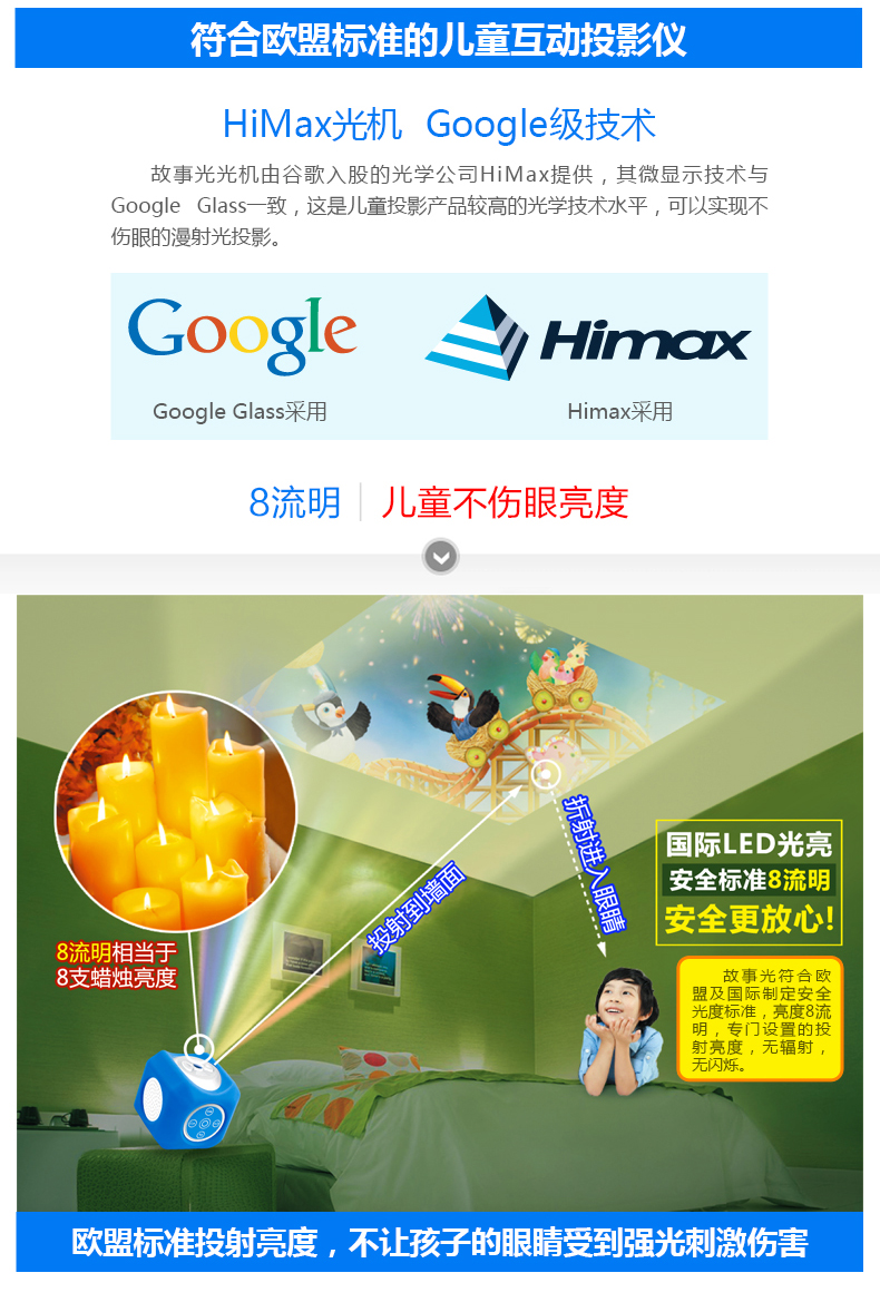Câu chuyện ánh sáng giáo dục sớm trẻ em 0-12 câu chuyện ánh sáng 2 thế hệ hoạt hình giáo dục sớm máy chiếu đồ chơi thông minh robot thông minh chính hãng